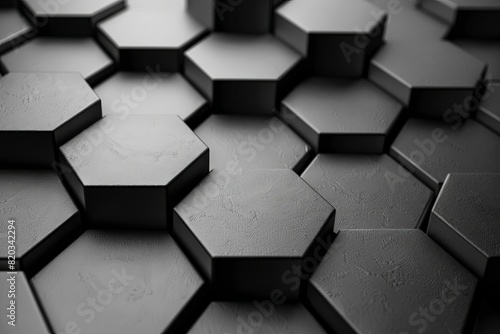 Hightech hexagonal pattern