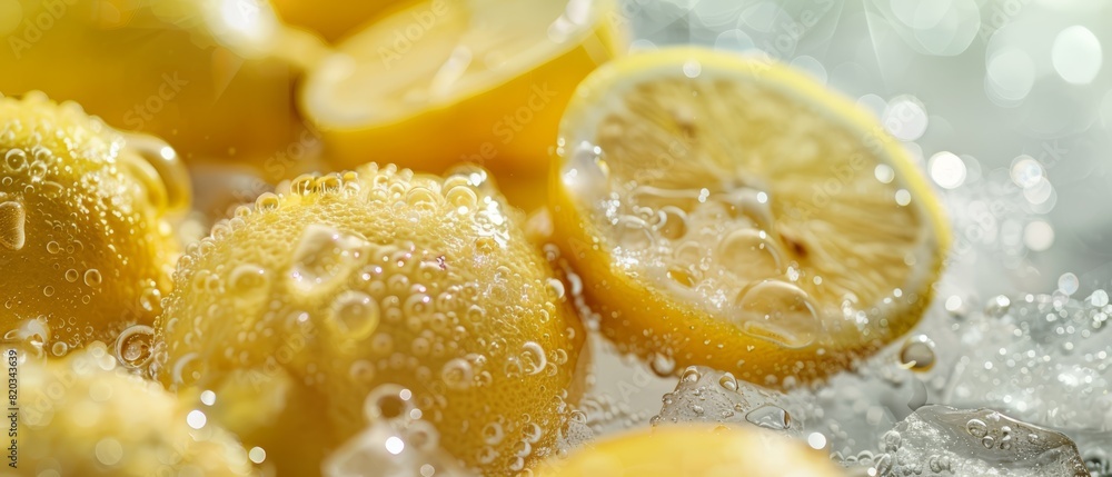 Refreshing Ice-Cold Lemonade with Fresh Lemons and Mint Refreshing Ice-Cold Lemonade with Fresh Lemons and Mint