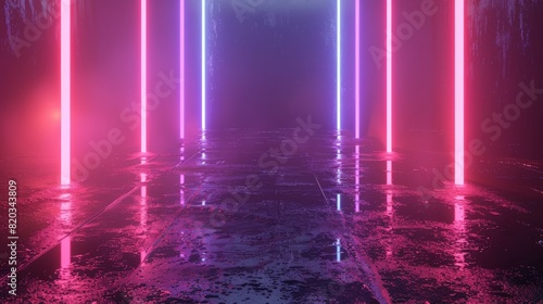 Wallpaper Mural Abstract background. Geometric art design. Modern. Futuristic technology concept. Suit for poster, cover, banner, brochure, website ,abstract with vibrant colors and textures, Gen by AI Torontodigital.ca