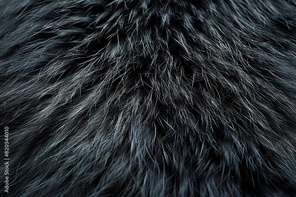 Close-up of Black Fur Texture.
Close-up of black fur texture, showcasing the intricate details and softness, perfect for backgrounds, textile design, and animal-related projects. Close-up of Black Fur Texture.
Close-up of black fur texture, showcasing the intricate details and softness, perfect for backgrounds, textile design, and animal-related projects.
