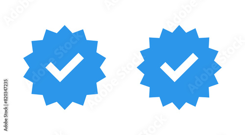 verified icon set. verification check mark. approved icon