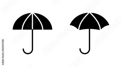 Umbrella icon set. umbrella sign icon