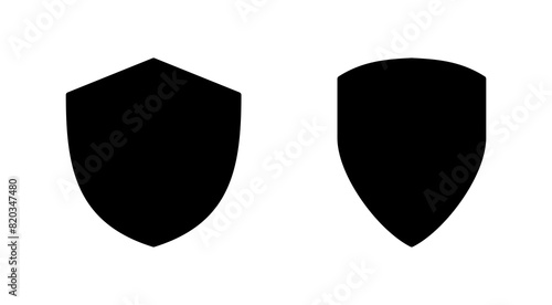 Shield icon set. Protection icon vector. Security vector icon photo
