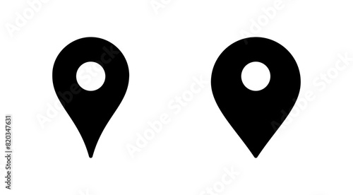 Pin icon set. Location icon vector. destination icon. map pin