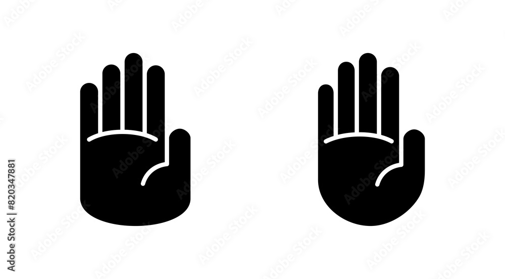 Hand icon set. hand vector icon, palm,click Hand icon set. hand vector icon, palm,click