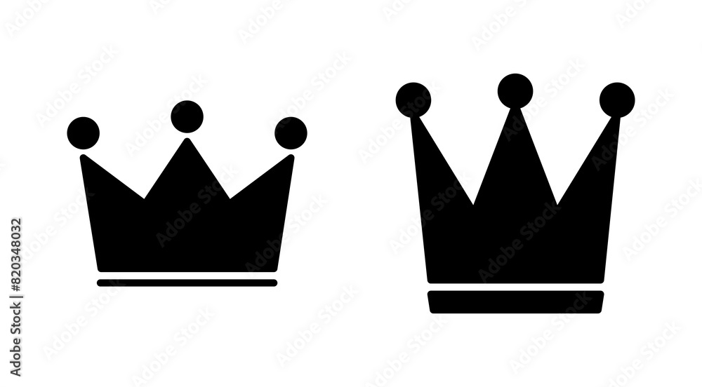Crown icon set. crown vector icon Crown icon set. crown vector icon