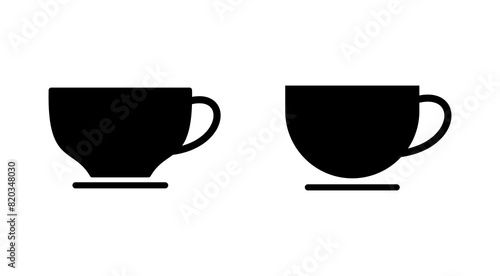 Coffee cup icon set. cup a coffee icon vector.