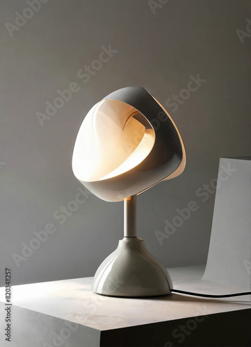 The famous lamp designed by V. Magistretti for Artemide in 1969.
Composed of a painted metal base with the diffuser in heat-moulded, opaline methacrylate.
Original item of the era, not later edition. photo