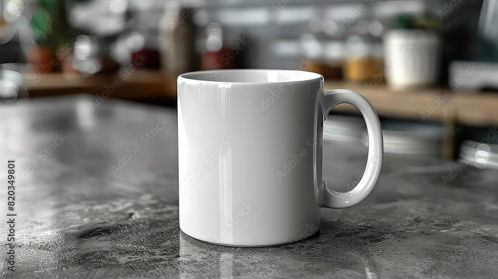 Realistic white tea cup mockup Realistic white tea cup mockup