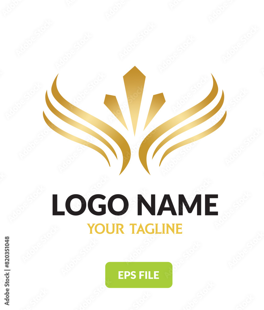 wing gold logo luxury creative design vector for companny wings logo wing gold logo luxury creative design vector for companny wings logo