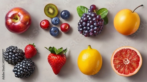 A Guess the Fruit educational clipart series