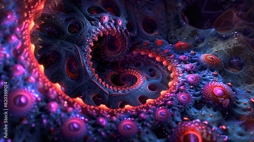Illustration close-up shot amoled fractal background. Illustration close-up shot amoled fractal background.