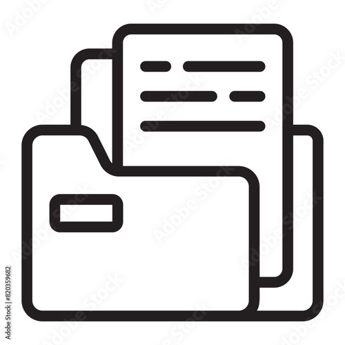 folder line icon
