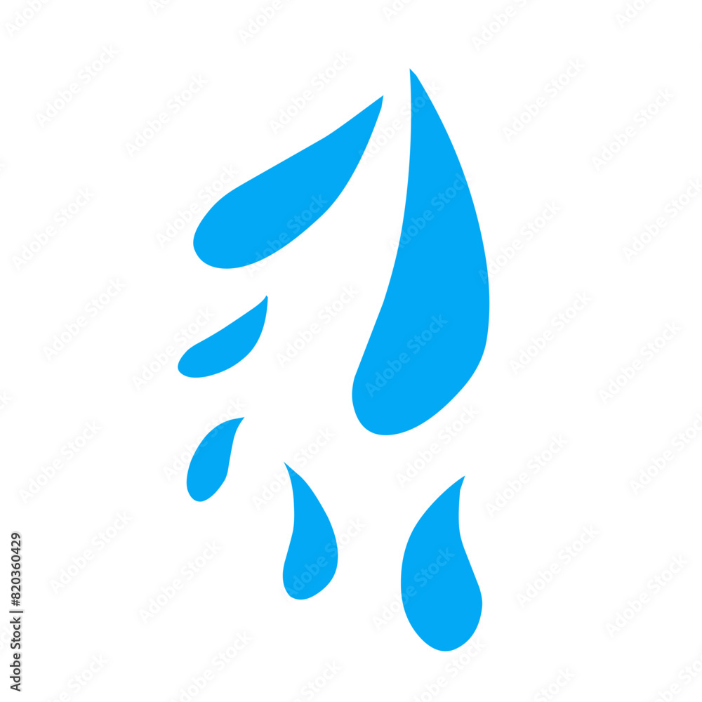 Fototapeta premium Blue water splash