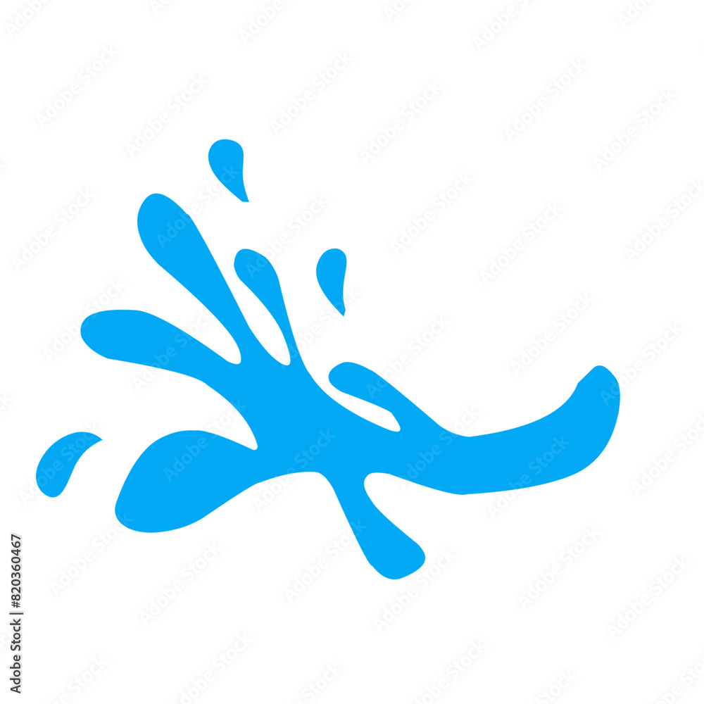 Obraz premium Blue water splash