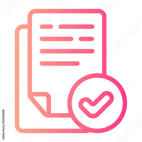 accept gradient icon