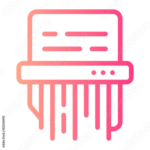 shredding gradient icon