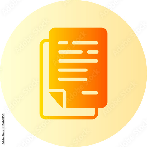 documents gradient icon