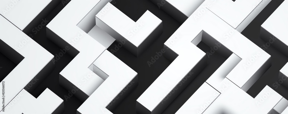 Black and white geometric pattern. Black and white geometric pattern.