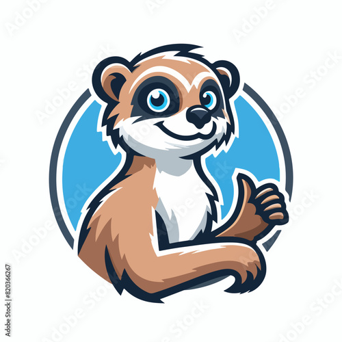 African Civet mascot vector