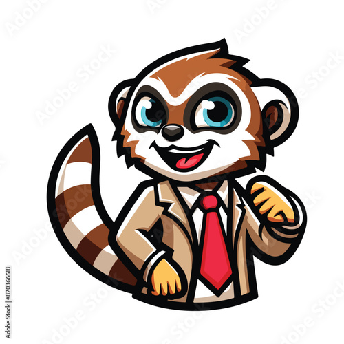African Civet mascot vector