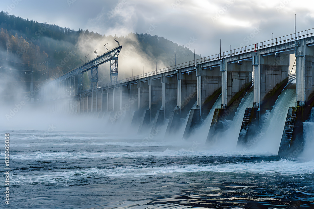 Industry hydroelectric dam. Industry hydroelectric dam.