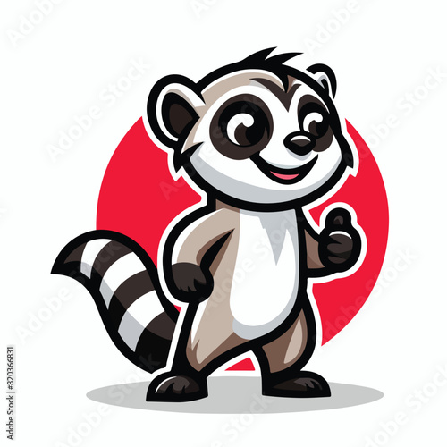 African Civet mascot vector