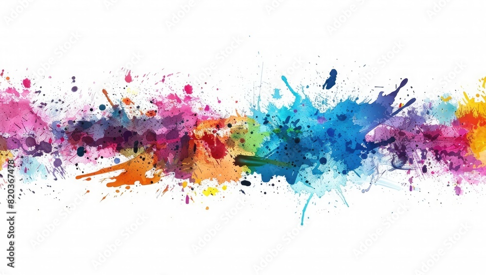 Colorful splash paint background vector presentation design illustration
