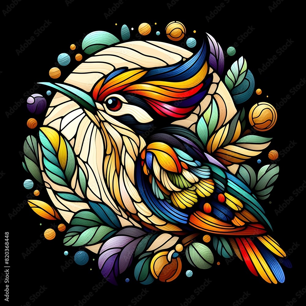 Lively Woodpecker Fantasy colorful