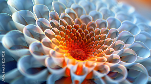 Background fractal of marguerite.