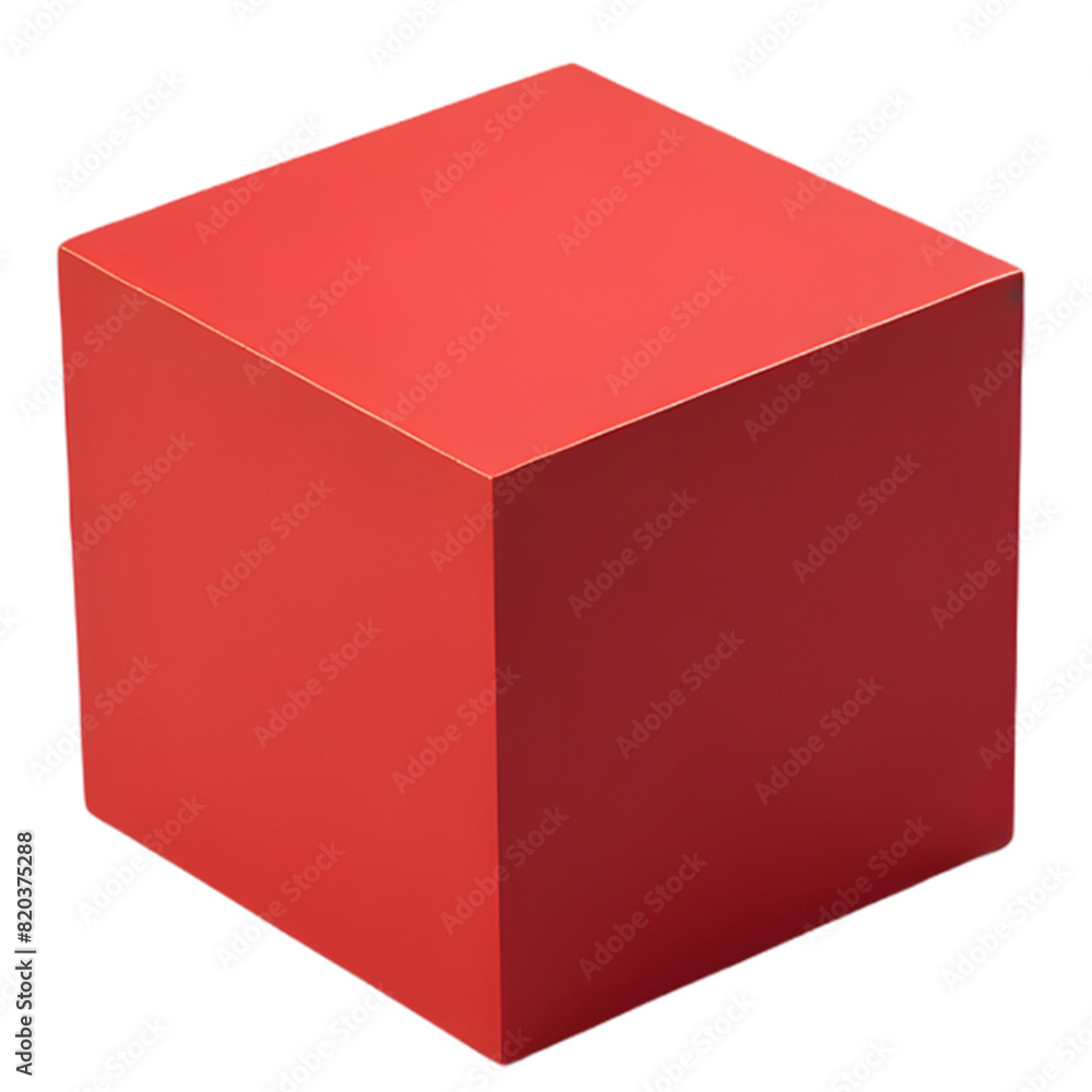3d red cube isolated on transparent background 3d red cube isolated on transparent background