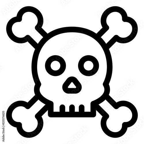 skull and crossbones icon 