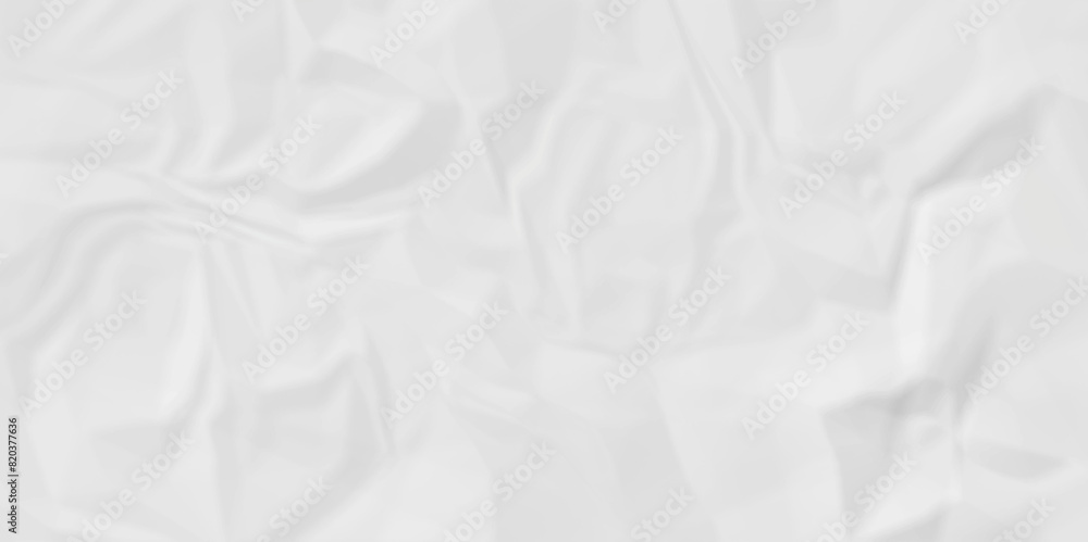 Naklejka premium Old ripped white wrinkly backdrop paper background. panorama grunge wrinkly paper texture background, crumpled pattern texture. paper crumpled texture. white fabric crushed textured crumpled.