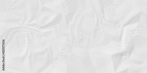 Old ripped white wrinkly backdrop paper background. panorama grunge wrinkly paper texture background, crumpled pattern texture. paper crumpled texture. white fabric crushed textured crumpled.