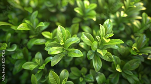 Close Tropical Green Leaves Texture Abstract  Showcasing The Intricate Details Of Foliage  High Quality