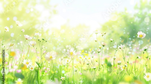 An Abstract Spring And Summer Nature Background, Evoking The Freshness Of The Seasons, High Quality
