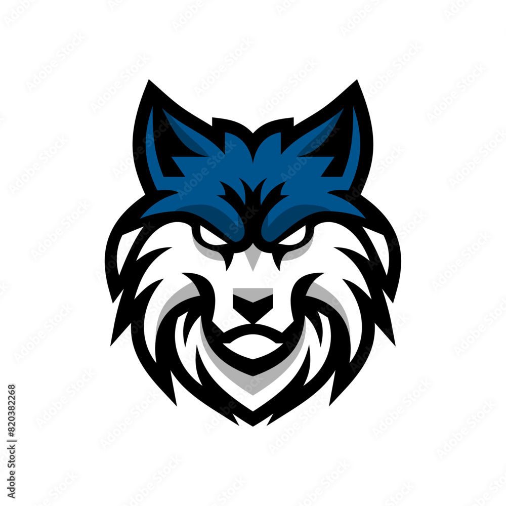 Obraz premium Mystic Wolf Head Emblem