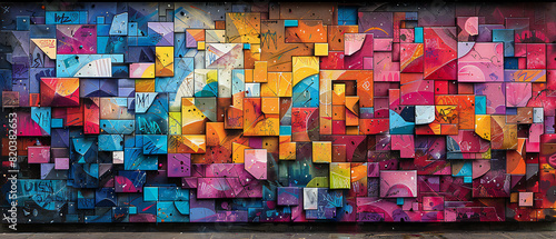 Street Art Mural with Vibrant Colors