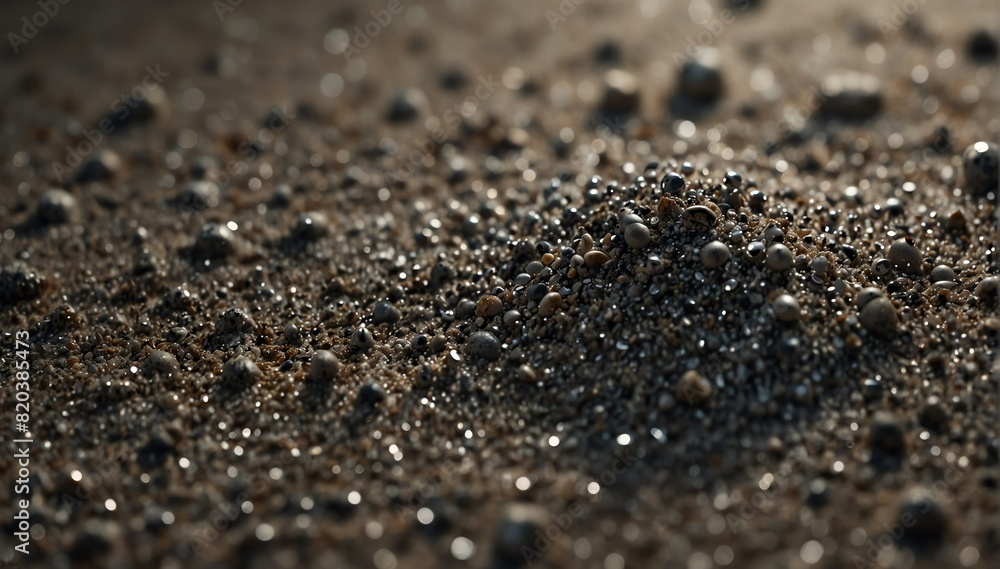 closeup of silver sand texture background from Generative AI closeup of silver sand texture background from Generative AI