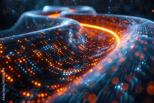 Abstrac tecnology background , connection , quantum computer.