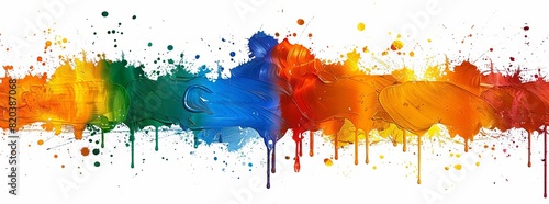 Wallpaper Mural paint splatter using bipoc pride flag colors Torontodigital.ca