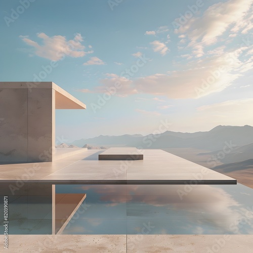 Minimalist Desert Modernism  A Futuristic Off-the-Grid Dwelling overlooking a Vast Sky