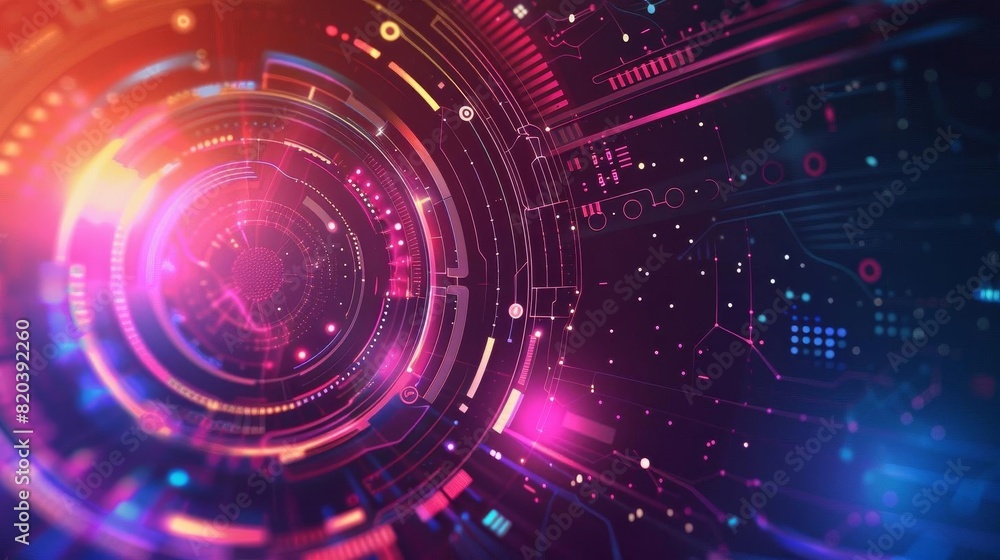 Technology background with gradient Technology background with gradient