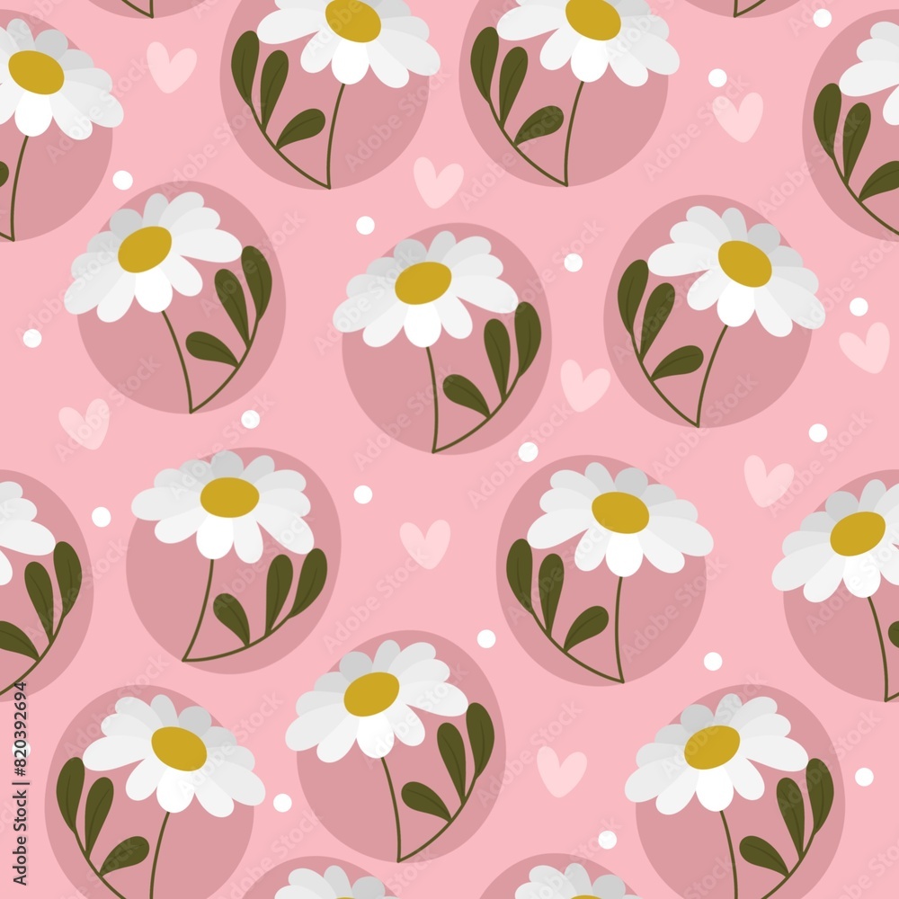 Fototapeta premium seamless pattern with flowers