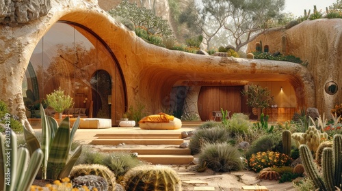 Capsule House Nestled in a Desert Oasis A Minimalist EcoFriendly Haven for Sustainable Living