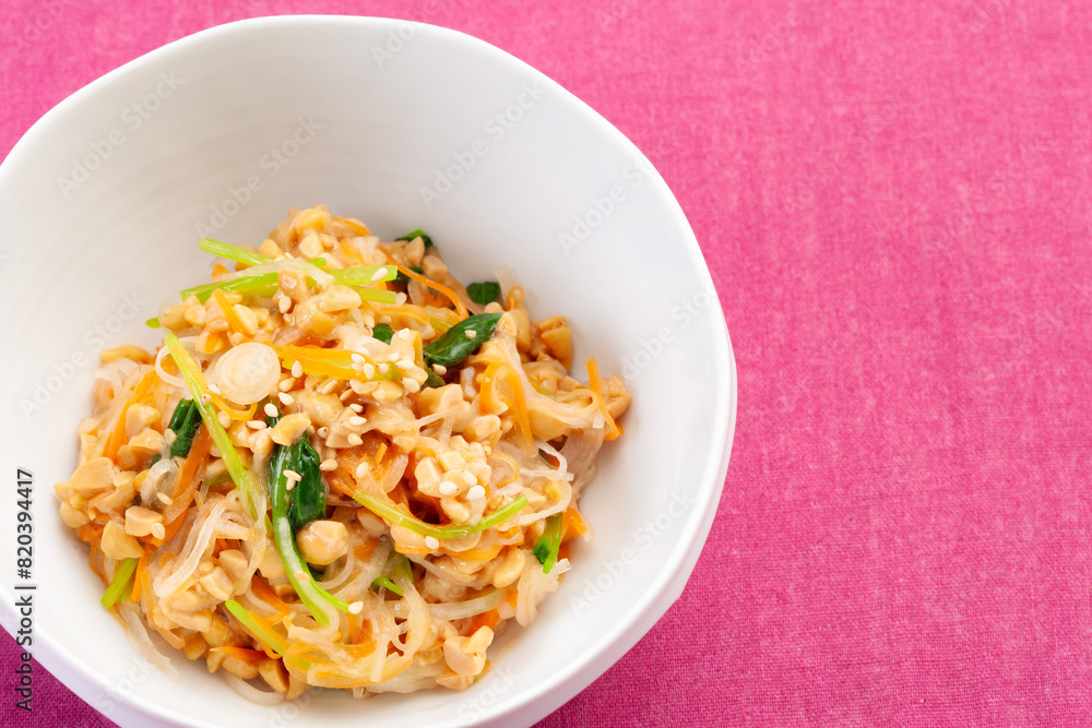 野菜の納豆和え