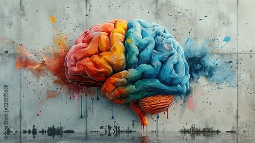 Vibrant Mind: Graffiti on the Wall of Thought