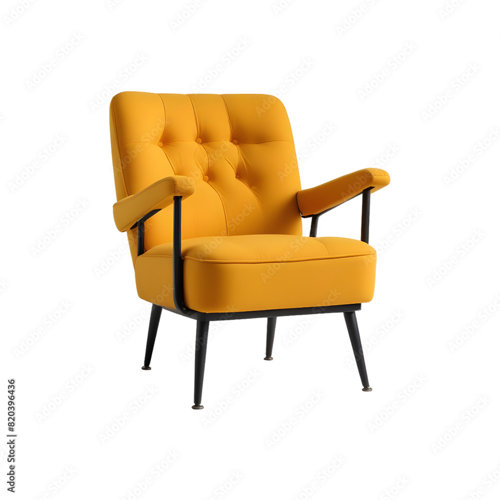 Stylish chair isolated on transparent background Stylish chair isolated on transparent background