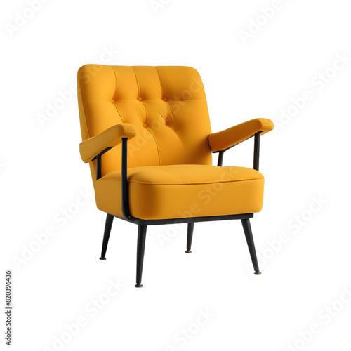 Stylish chair isolated on transparent background