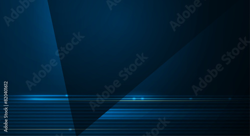 Illustration abstract speed movement and light effect, lines pattern design. High speed movement and motion blur over dark blue background. Futuristic, hi tech technology concept
